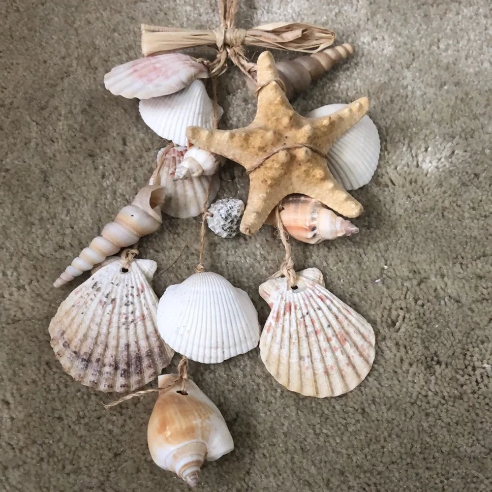 2 for $12! Seashell and raffia hanging doorway decor (set of 2) - Picture 6 of 14
